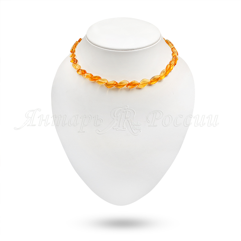 Бусы, янтарь