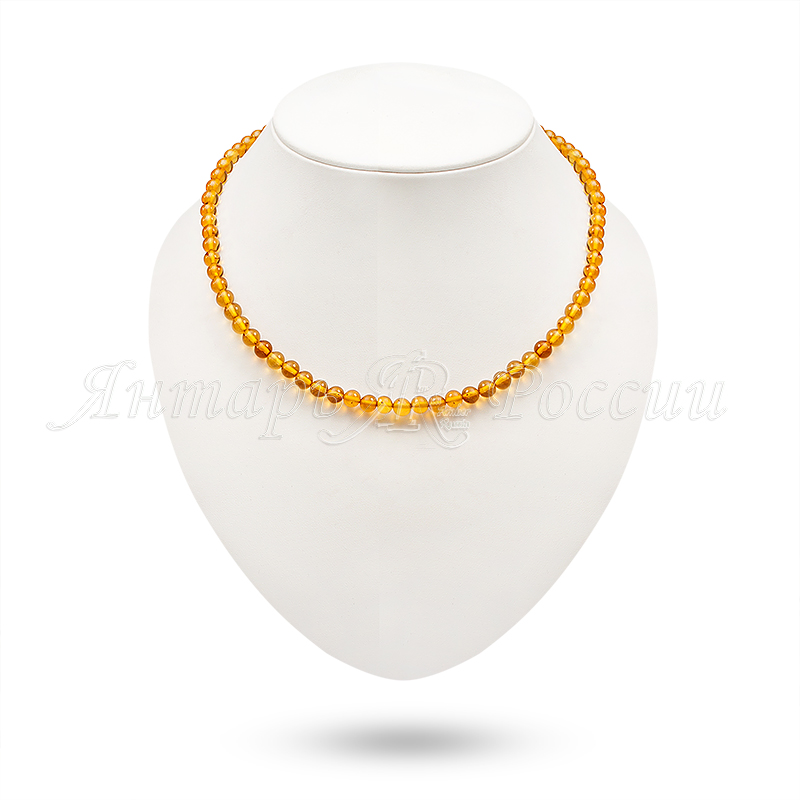Бусы, янтарь